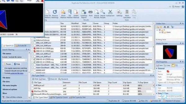 Duplicate File Detective video demo