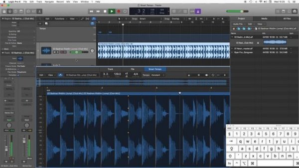 Creating Mashups in Logic Pro-X using Smart Tempo