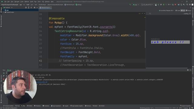 11 - Styling Text - Jetpack Compose - Android Studio