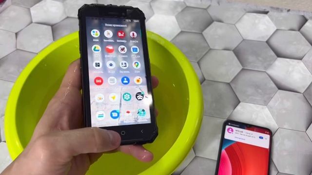 Water Vs phone Incoming Call Dexp T155 Waterproof & Redmi 9C Miui Android 10 смотреть онлайн