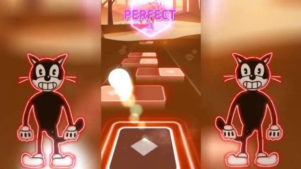 Outrun This Cat ("Mautzi") Cartoon Cat Song - Tiles Hop "Endless Mode" Linux Fun