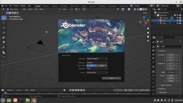 How to install Blender on Linux Mint, Ubuntu, Other Linux Distributions