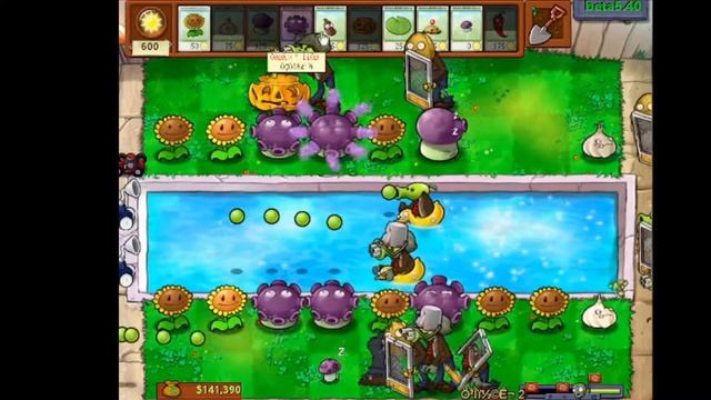 PvZ Brutal Mode: Zombotany 2 - four (X2) Gloom against the world смотреть онлайн