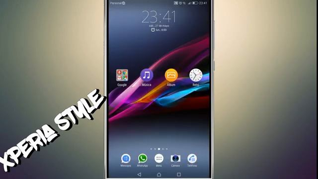 Personalización estilo Xperia (Huawei Theme + Launcher Xperia) смотреть онлайн