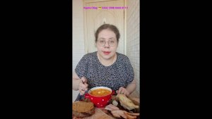 Мукбанг Щи и Сало/Запись прямого эфира