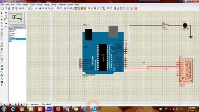 Proteus Simulation for Android Arduino led control смотреть онлайн