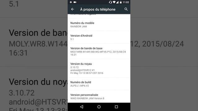Wiko rainbow jam version Android 5.1 смотреть онлайн