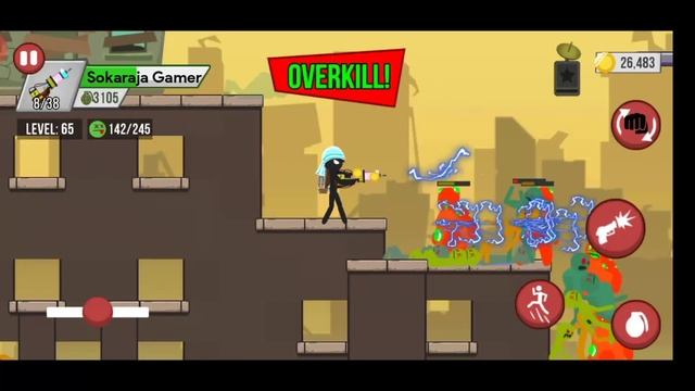 SURVIVAL!! Chapter 7 City level 65 Stickman Zombie Shooter android gameplay смотреть онлайн