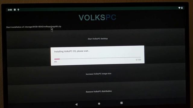 VOLKSPC- Easy installation of Linux desktop on Android. смотреть онлайн