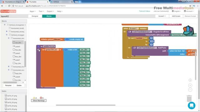 Create Calendar App in Thunkable (Button Click Event) Part 07 смотреть онлайн