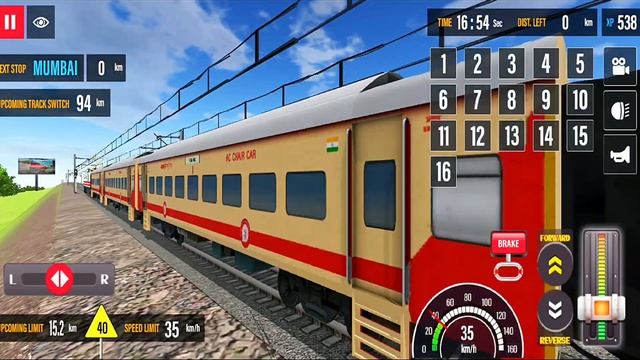 Real Indian Train drive - Indian train simulator 3D - Android Gameplay смотреть онлайн