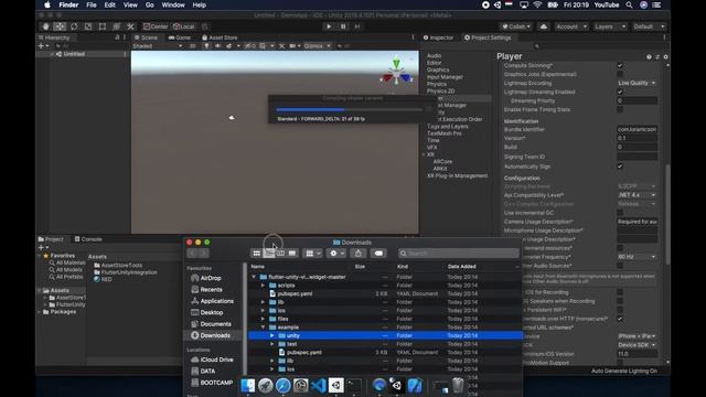 Flutter Unity Widget - iOS смотреть онлайн