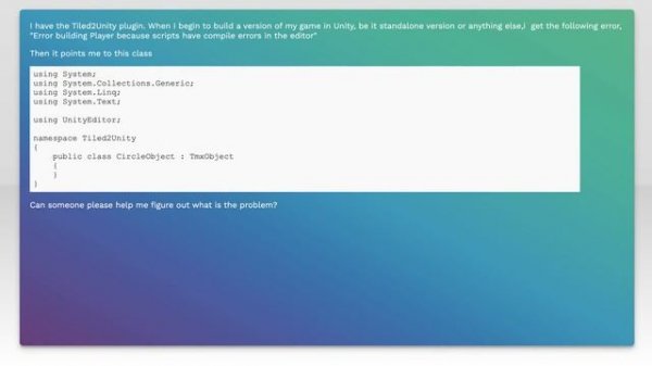 Error when Building Project: Error building Player because scripts have compile errors in the ed...