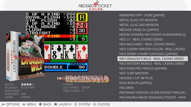 ROMSET COMPLETO DE NEOGEO POCKET COLOR смотреть онлайн