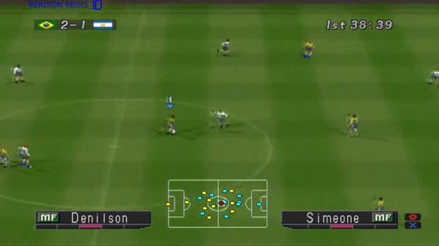 Winning Eleven 2002 - (Brasil vs Argentina) Gameplay Ps1 смотреть онлайн