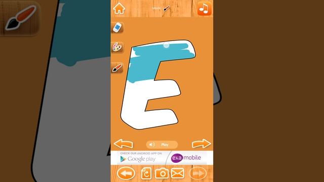 Alphabet Paint for kids - ExaMobile Android iOS App смотреть онлайн