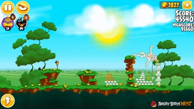 Angry Birds Seasons Marie Hamtoinette 1-3 Walkthrough 3 Star смотреть онлайн