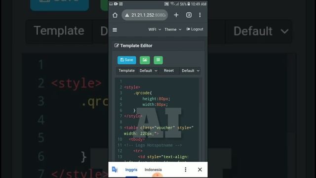 CARA UBAH WARNA TEMPLATE VOUCHER WIFI MIKHMON LEWAT HP VERSI @AntonInformasi смотреть онлайн