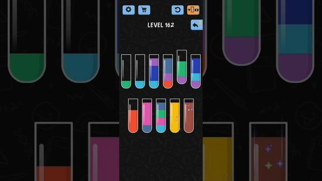 Water Color Sort Level 162 Walkthrough Solution iOS/Android смотреть онлайн