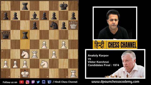 Great Imagination by Anatoly KARPOV in Sicilian Dragon || Candidates Final 1974 смотреть онлайн