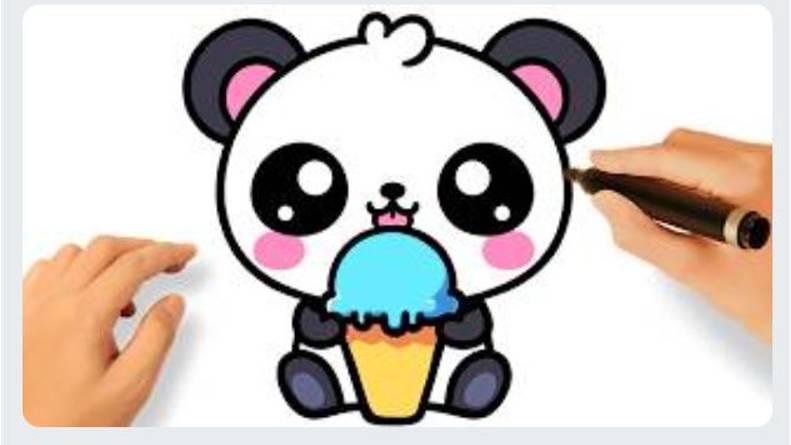 КАК ЛЕГКО НАРИСОВАТЬ МИЛУЮ КАВАИЙНУЮ ПАНДУ 🐼