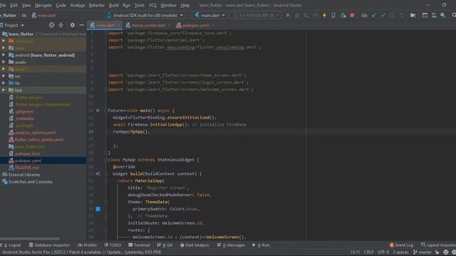 Flutter App Development for Android & IOS #6 Home Screen / Navigation Drawer | Sidebar Drawer смотреть онлайн