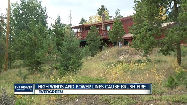 High winds and power lines cause brush fire смотреть онлайн