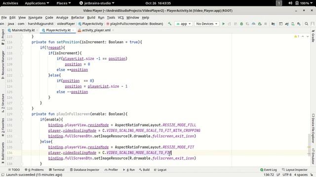 33.Play a Video in Fullscreen Using ExoPlayer | Video Player App смотреть онлайн