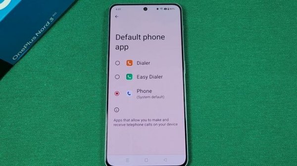 How to change default phone app dialer on OnePlus phone Android 13