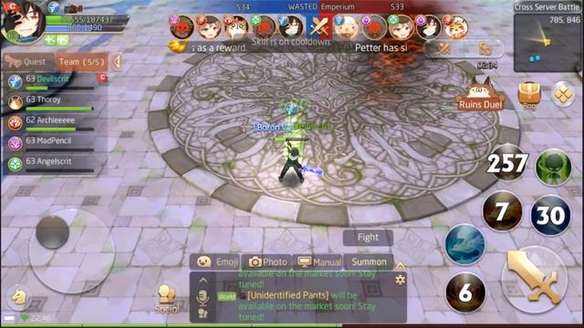 Tales  Of Wind / Laplace M / 라플라스M - Pyromancer RUINS DUEL 5v5 Team PvP