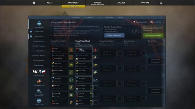 CS GO: Cologne 2016 pick em challenge predictions (Group stage day 2) смотреть онлайн