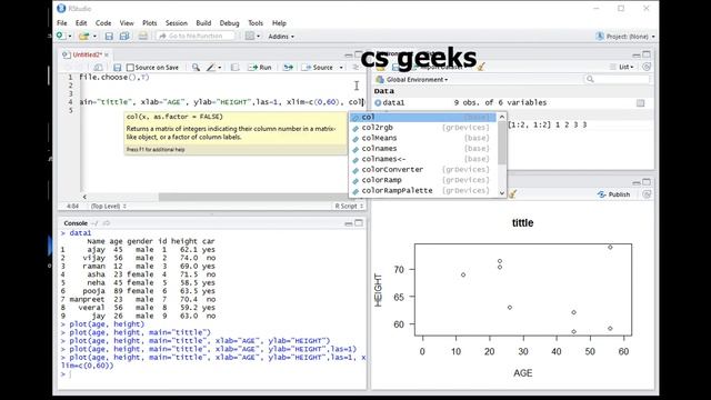 R Programming Tutorial-28-ScatterPlot ( हिन्दी) смотреть онлайн