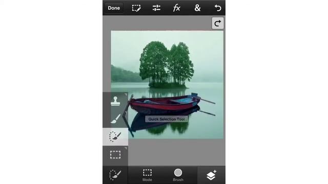 How to make cut selection in PS Touch смотреть онлайн