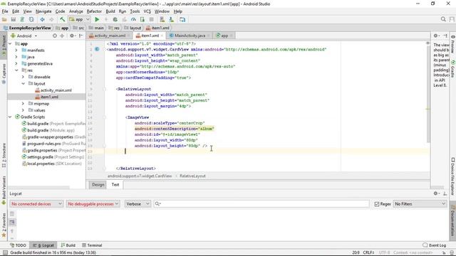 RecyclerView Android - Layout - Parte 1 смотреть онлайн