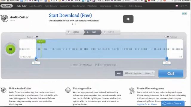 mp3 cutter смотреть онлайн