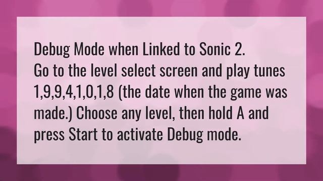 How do you get debug mode in Knuckles Sonic 2? смотреть онлайн