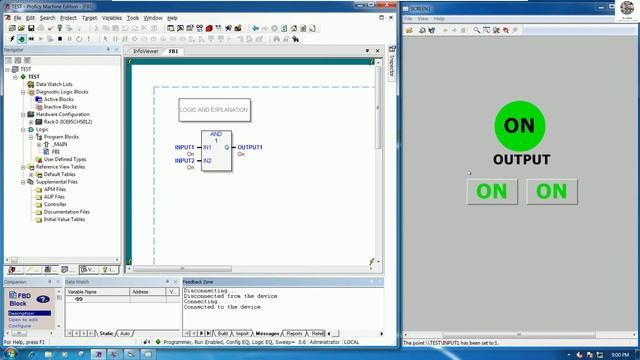 Basic PLC AND Logic explanation and simulation смотреть онлайн