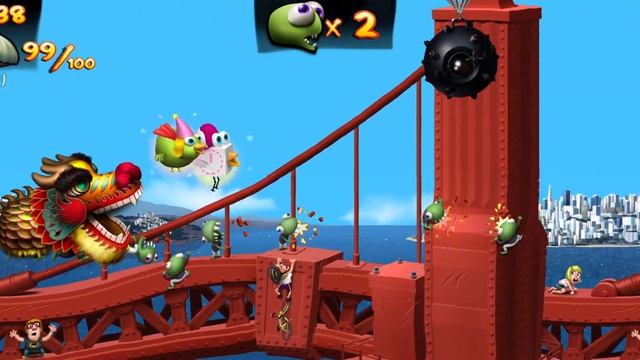 Android Games: Zombie Tsunami - Getting 100 Diamonds With Dragon (weekend Challenge)