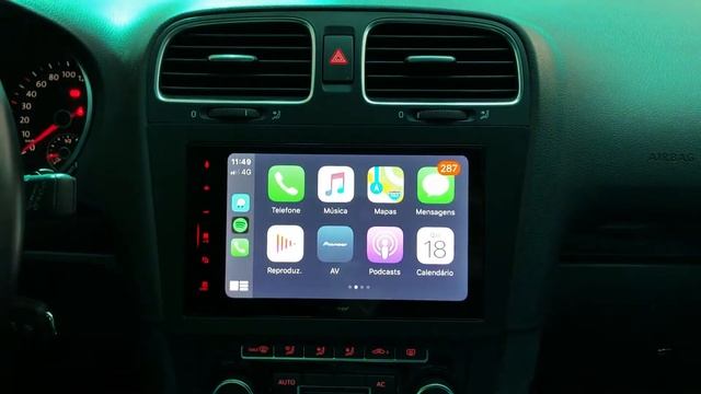 Jetta Variant - Central Pioneer 8” CarPlay e Android Auto - ArtSomAuto смотреть онлайн