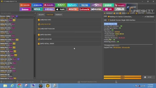 infinix smart 7 hd frp erase done unlock tool/frp bypass X6516 смотреть онлайн
