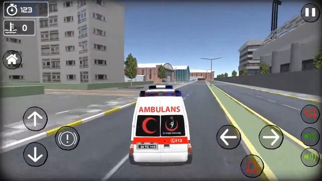 TR Ambulans Simulasyon Oyunu #39 Direksiyonlu ambulans oyunu Android Gameplay смотреть онлайн