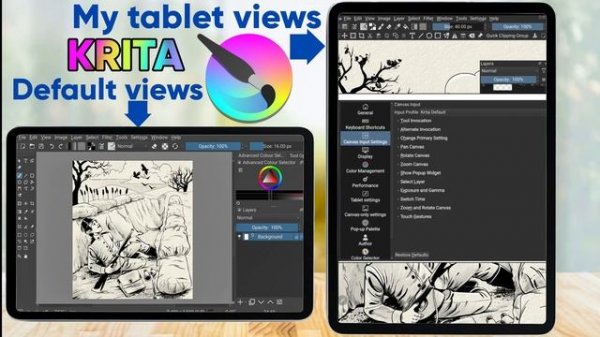 Krita For Android Tablet Workspace Simple mode free drawing app