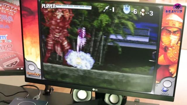 Retro-Bit Saturn controller unboxed, Gt King Pro Saturn performance with crt Lottes shader. смотреть онлайн