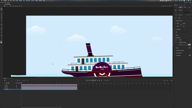 How to Create Ship Animation in Adobe Animate CC (Download Free Project) смотреть онлайн
