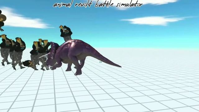 Mutan Primates VS Every Dinosaurs, Animal Revolt Battle Simulator, ARBS смотреть онлайн