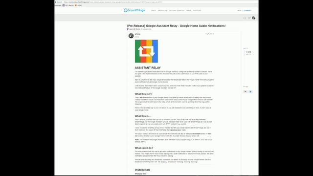 Google Home Samsung Smartthings Notifications Relay water leak speaker vocal notify broadcast смотреть онлайн