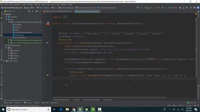 How To SET OnClickListener On LISTVIEW in Android Studio - Android APP Development Tutorial Series смотреть онлайн