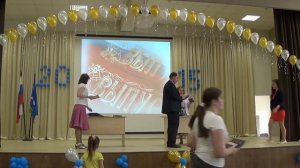 Вручение аттестатов 9 е классы.2014 2015 учебный год. МБОУ СШ №10. Чехов
