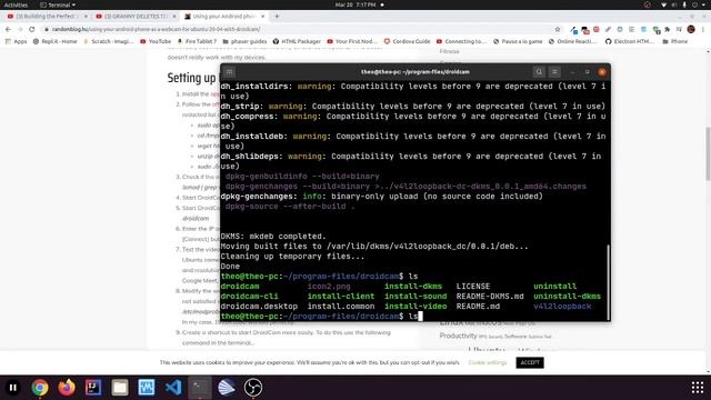 How to use your android phone as a webcam in Ubuntu смотреть онлайн