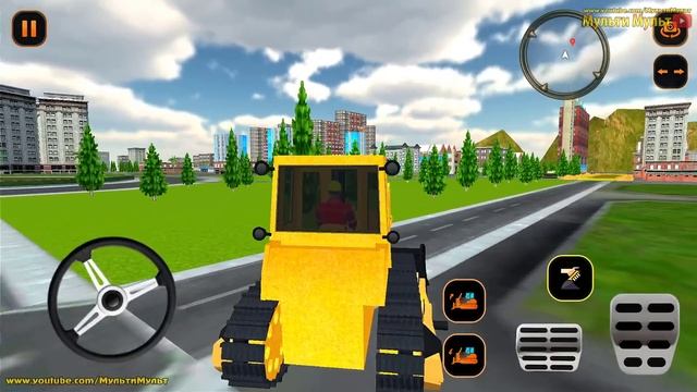 Highway Road Construction: City Road Builder - Excavator Loading Sand - Best Android GamePlay смотреть онлайн